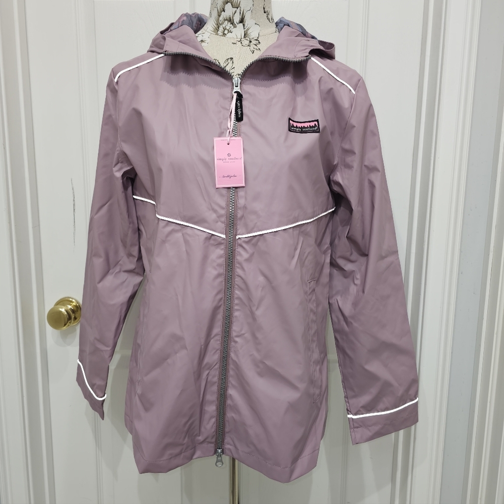 Simply Southern, Hooded Rain Jacket, NWT - Picture 2 of 11